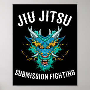 Dragon Brazilian Jiu Jitsu and Grappling Poster