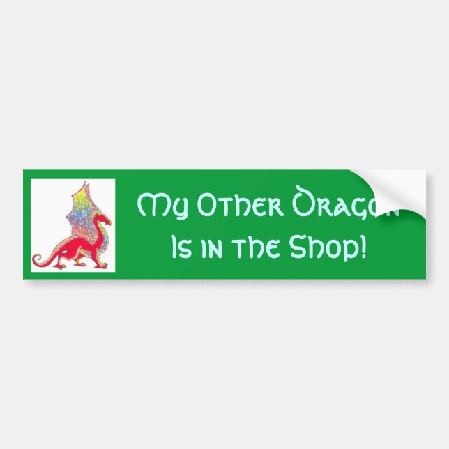 Dragon Bumper Sticker (Front)