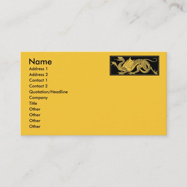 Dragon Business Card (Front)