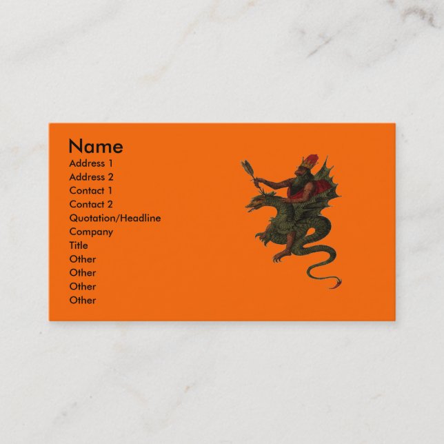 Dragon Business card (Front)