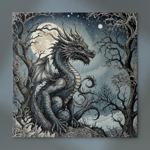Dragon by Moonlight Jigsaw Puzzle