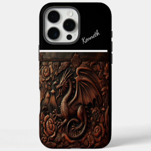 Dragon Carved On Mountaintop iPhone 16 Pro Max Case