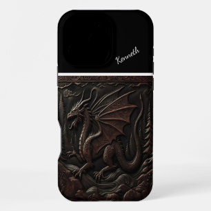 Dragon Carving on Mountain Top iPhone 16 Pro Max Case