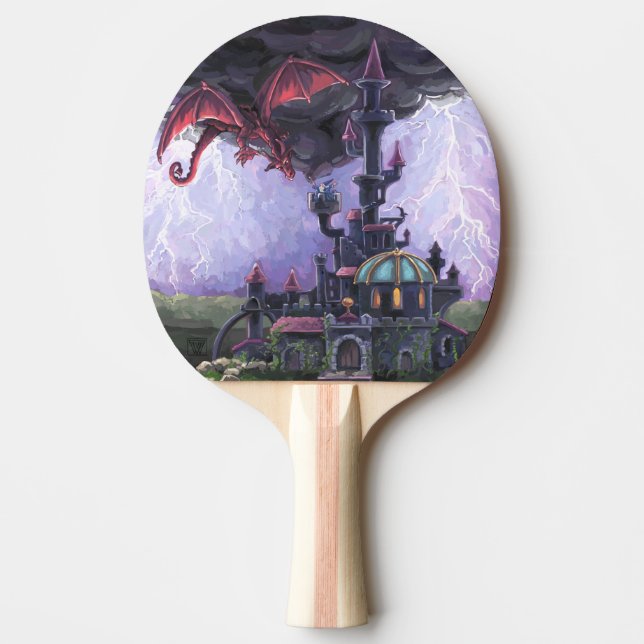 Dragon Castle Ping Pong Paddle (Front)