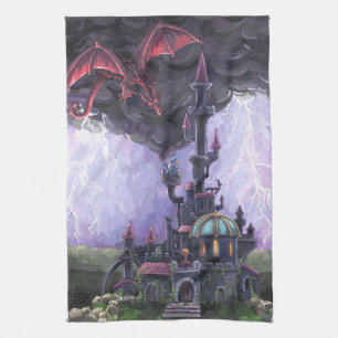 Dragon Castle Tea Towel