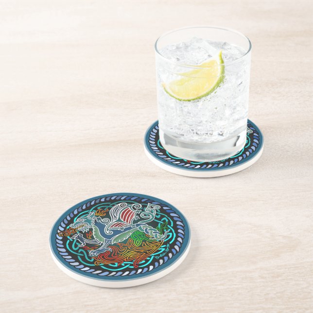 Dragon Celtic Coaster (Side)