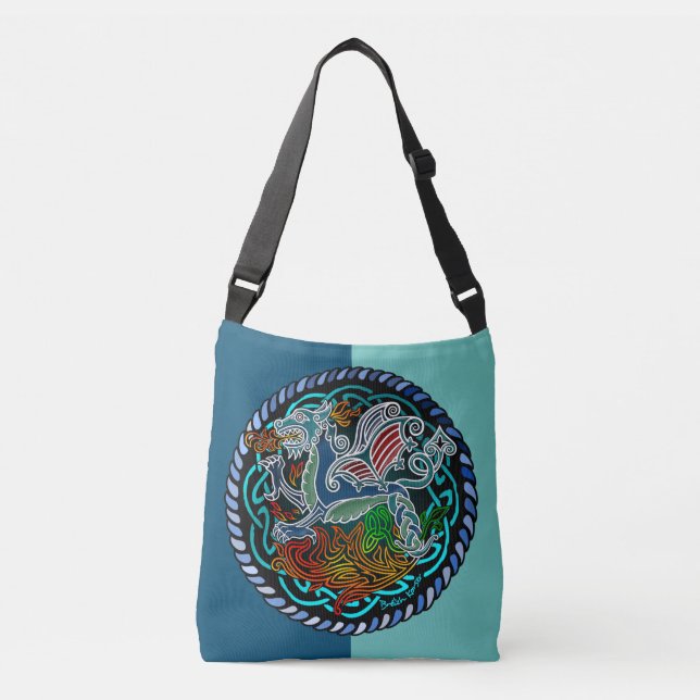 Dragon celtique crossbody bag (Front)