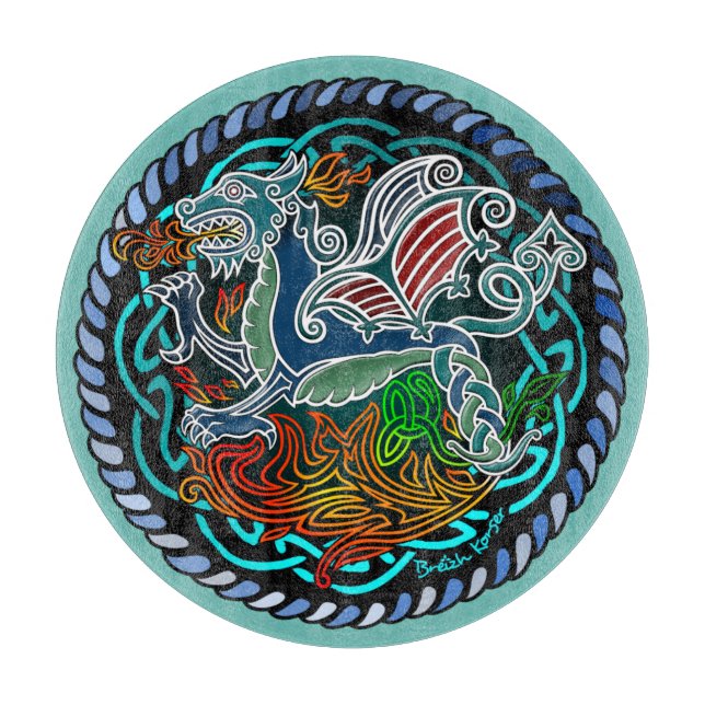 Dragon celtique cutting board (Front)