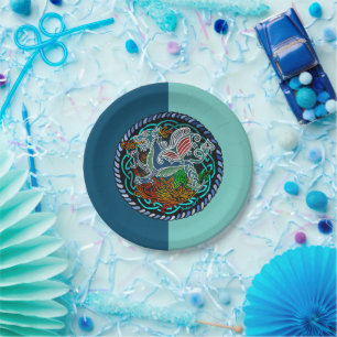 Dragon celtique paper plate