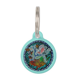 Dragon celtique pet tag