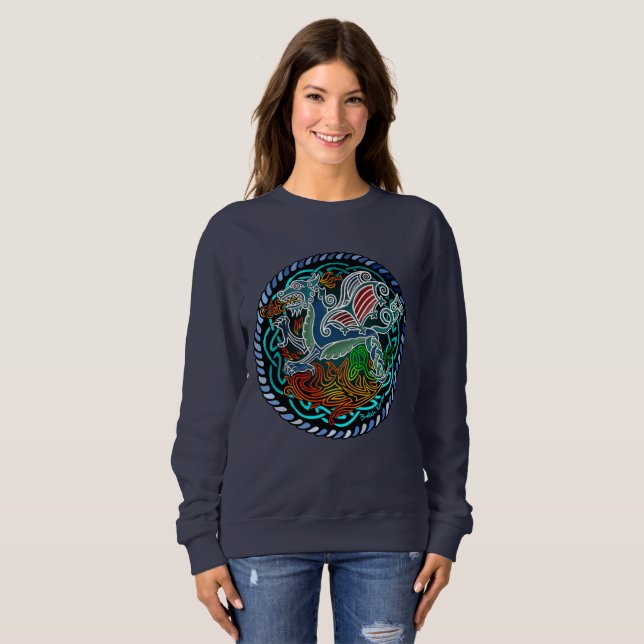 Dragon celtique sweatshirt (Front Full)