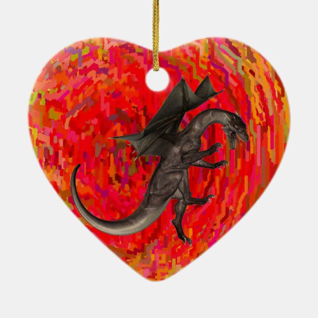 Dragon Ceramic Tree Decoration (Back)