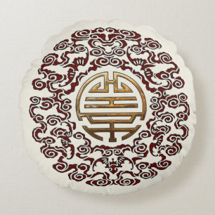 Dragon Chakra Round Cushion