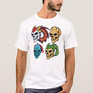 Dragon Chic Skull - Cute Anime-Inspired T-Shirt