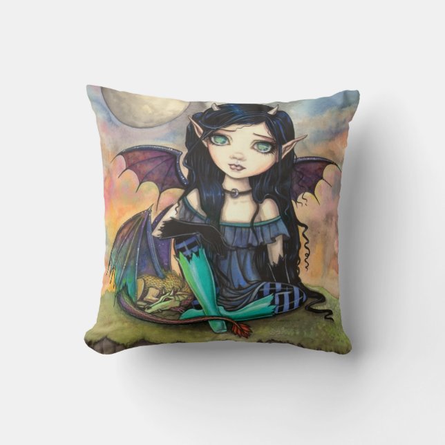 Dragon Child Cuge Big-Eye Fairy and Dragon Cushion (Front)