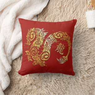 Dragon Chinese Zodiac Horoscope Constellation Sign Cushion