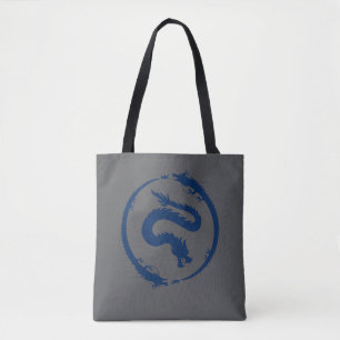 Dragon Circle in dark Dark Blue Tote Bag