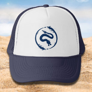 Dragon Circle in dark Dark Blue Trucker Hat