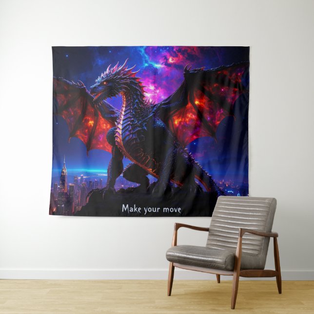 Dragon City 001 Tapestry (In Situ (Horizontal))