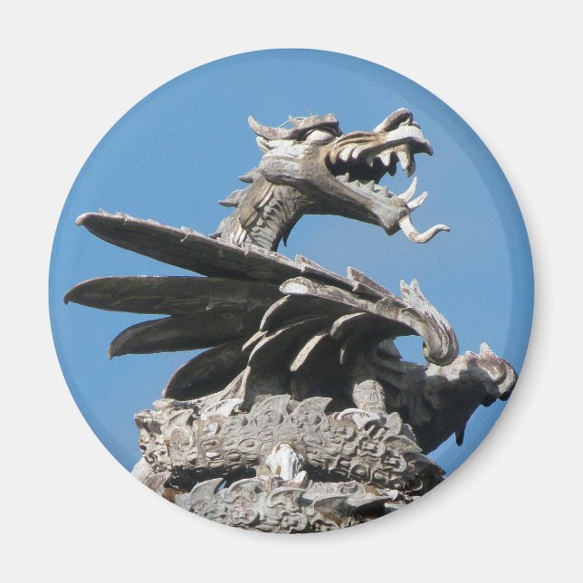 Dragon, City Hall Cardiff, Wales, UK Magnet (Front)