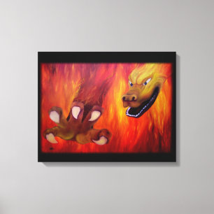 Dragon Claw - Red Dragon Canvas Print
