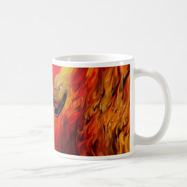 Dragon claw - Red Dragon Coffee Mug (Right)