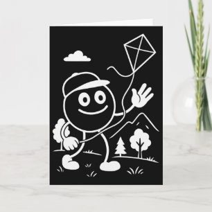 Dragon Climbing Outdoor Leisure Kite Flying Motif  Card