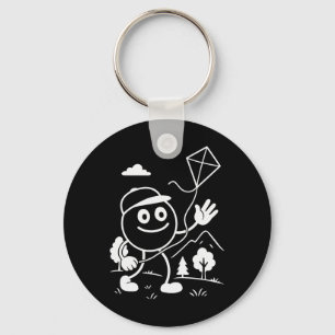 Dragon Climbing Outdoor Leisure Kite Flying Motif Key Ring