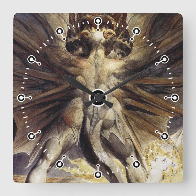 Dragon Clock - William Blake - Great Red Dragon (Front)