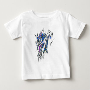 Dragon Colourful Abstract Tribal Tattoo Art Baby T-Shirt