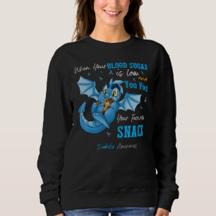 dragon cookie diabetes awareness when your blood s sweatshirt