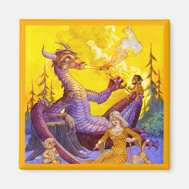 Dragon Cookout Magnet (Front)