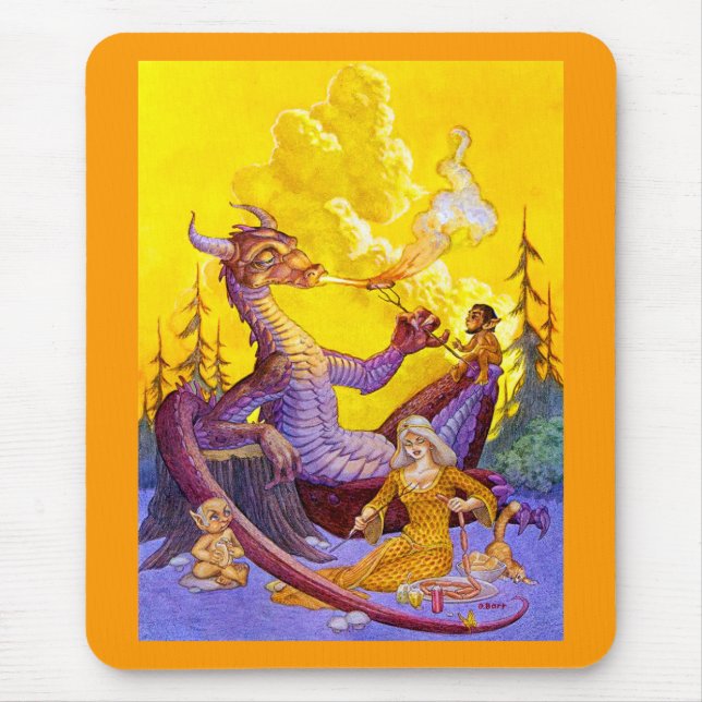 Dragon Cookout Mouse Pad (Front)