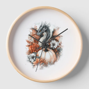 Dragon Country Pumpkin Clock