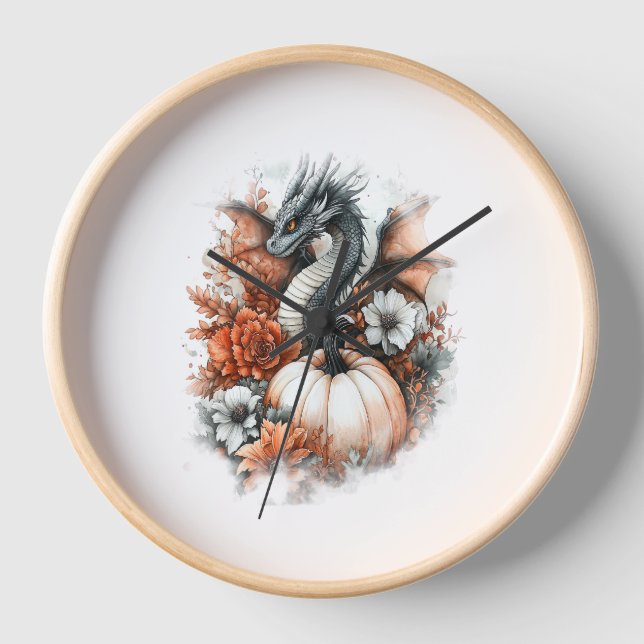 Dragon Country Pumpkin Clock (Front)