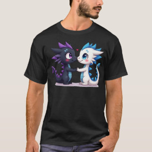 Dragon Couple Purple and Blue T-Shirt