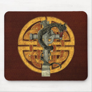 Dragon Cross Mouse Pad