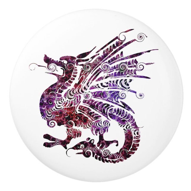 Dragon Custom Ceramic Pulls/Knobs Ceramic Knob (Front)