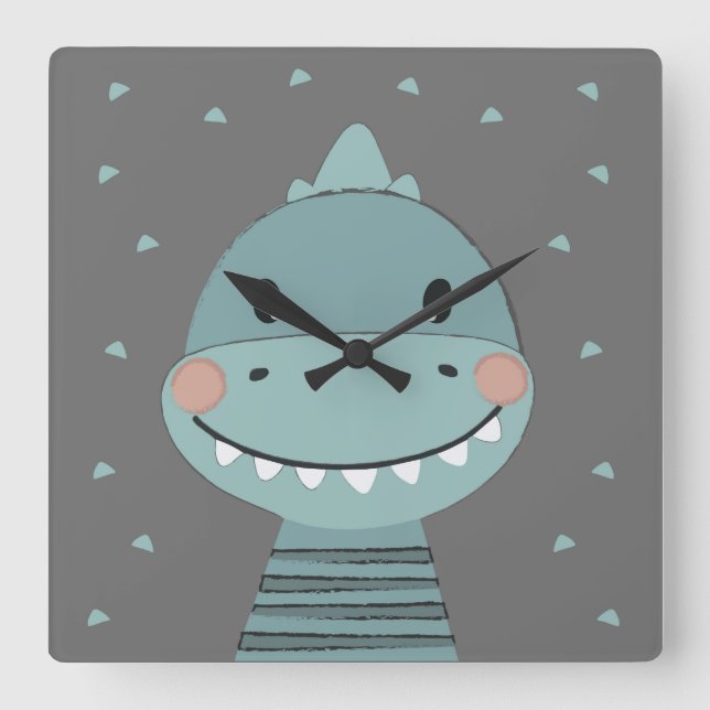 Dragon Cute Cartoon Kids Baby Clock (Front)