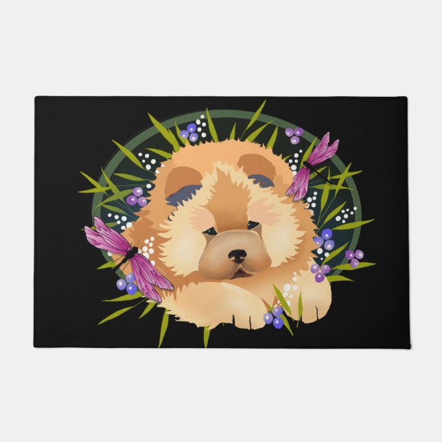 DRAGON DANCE Chow - Indoor/Outdoor door mat (Front)