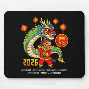 Dragon Dance Year Of The Horse Chinese New Year Zo Mouse Pad