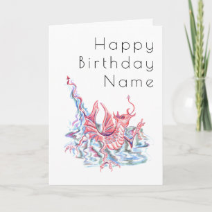 Dragon Deco Birthday Card