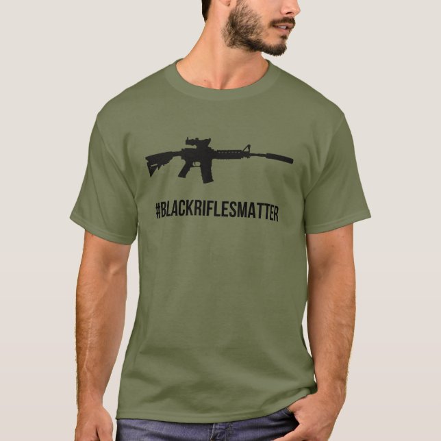 Dragon Defence | "#BlackRiflesMatter" T-Shirt (Front)