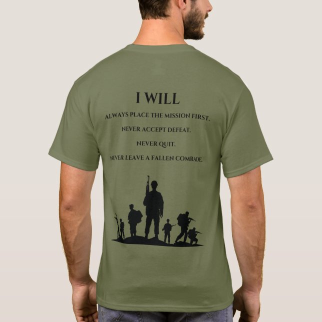 Dragon Defence | "Warriors Ethos" T-Shirt (Back)