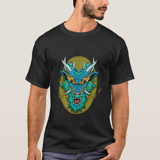 Dragon Demon Creature  Fantasy Mythical Creature T-Shirt (Front)