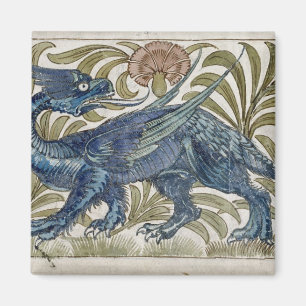 'Dragon' design for a tile (w/c on paper) Magnet
