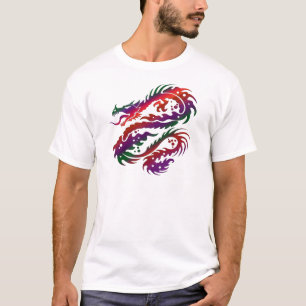Dragon Design - Multi-Vibrant Colour Art T-Shirt