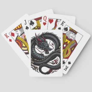 Dragon Design Playing Cards Deck – Cool Tattoo