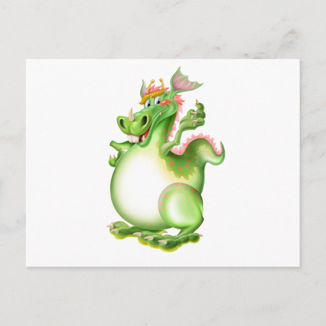 Dragon, Drachen, dragão, dragón, Postcard (Front)