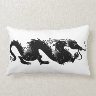 Dragon Dragon Black and White Lumbar Cushion